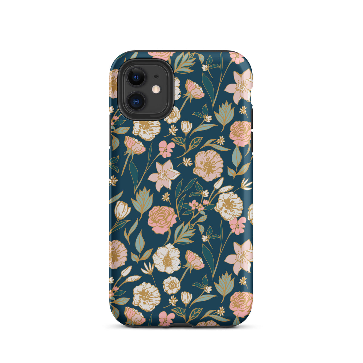 Turquoise bloemenveld Tough Case for iPhone®