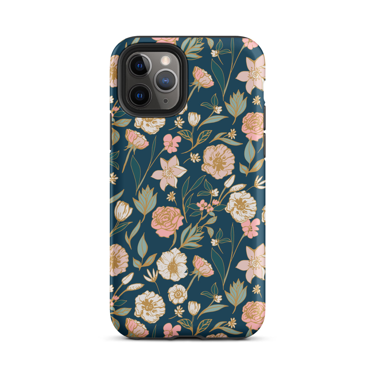 Turquoise bloemenveld Tough Case for iPhone®
