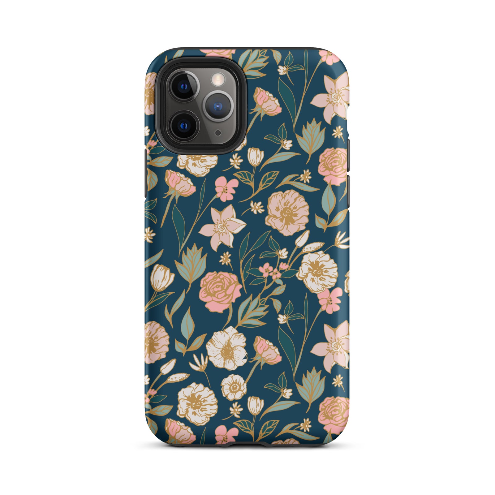 Turquoise bloemenveld Tough Case for iPhone®