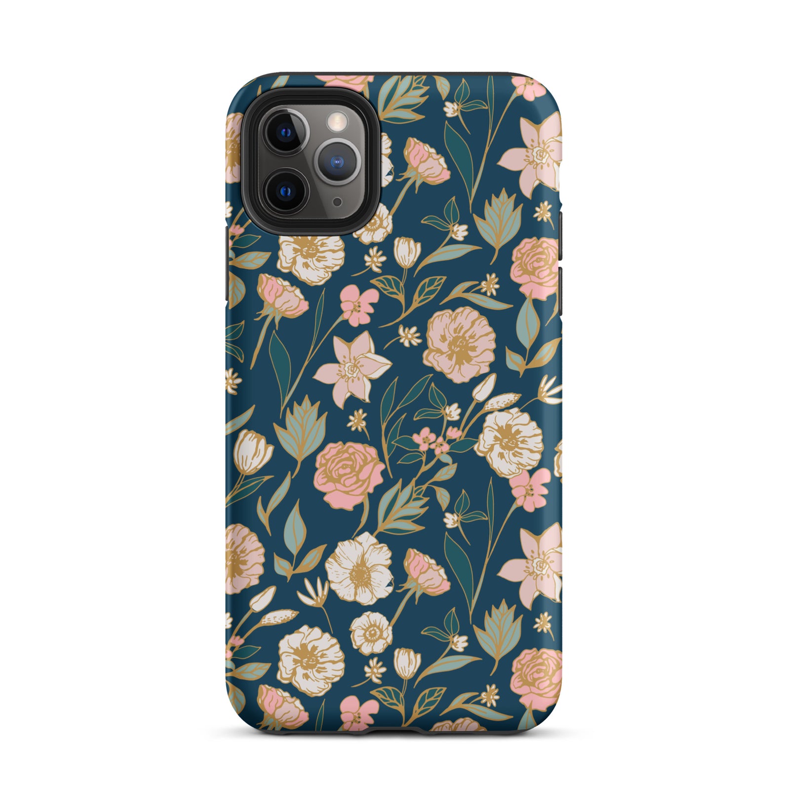 Turquoise bloemenveld Tough Case for iPhone®