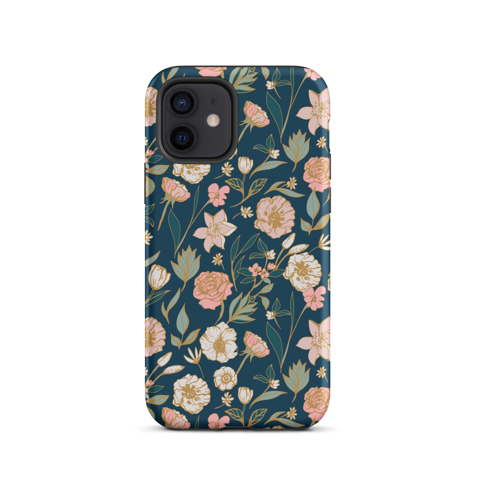 Turquoise bloemenveld Tough Case for iPhone®