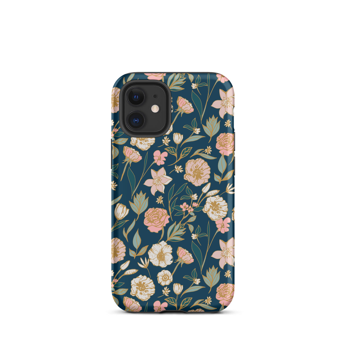 Turquoise bloemenveld Tough Case for iPhone®