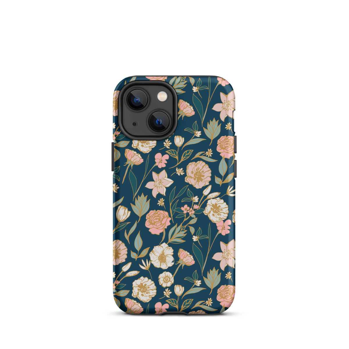 Turquoise bloemenveld Tough Case for iPhone®