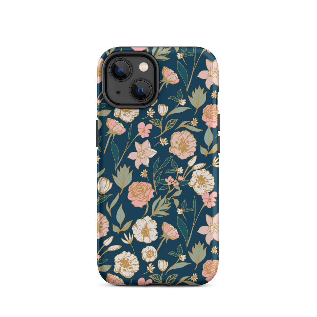 Turquoise bloemenveld Tough Case for iPhone®