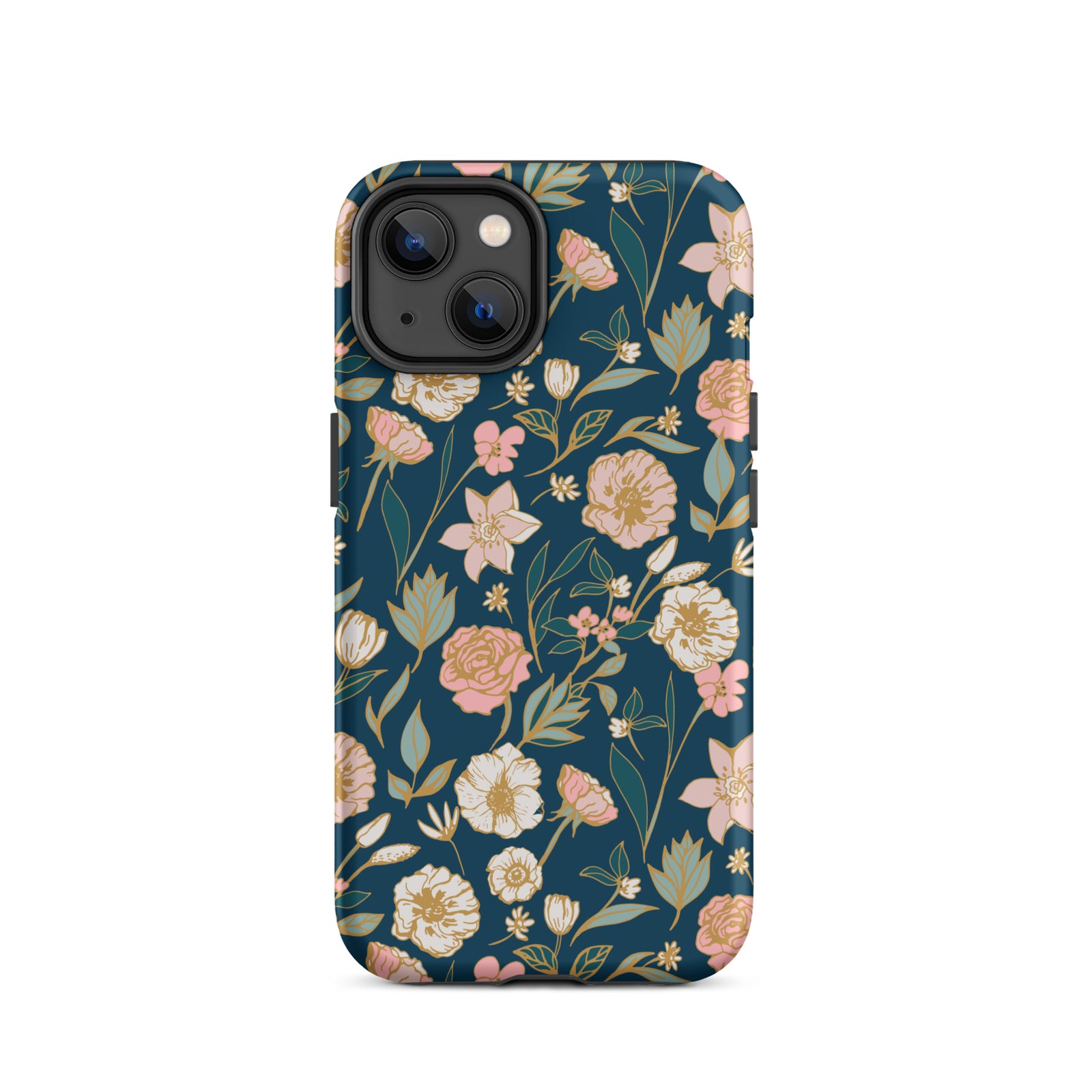 Turquoise bloemenveld Tough Case for iPhone®