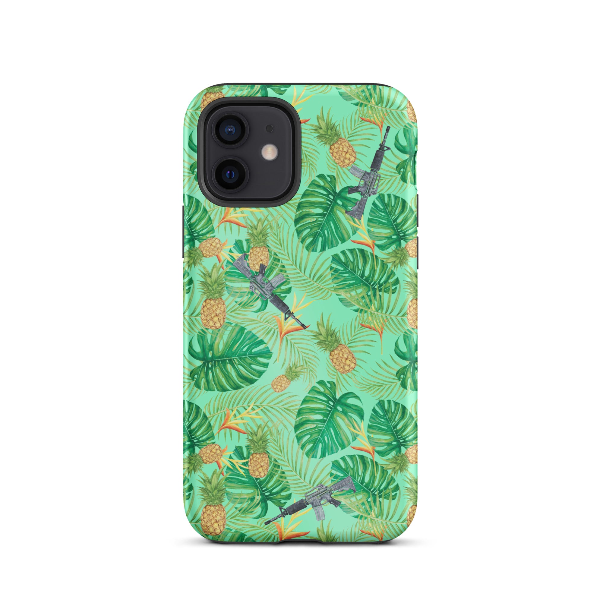 Pineapples and Carbines Hawaiian Tough iPhone case