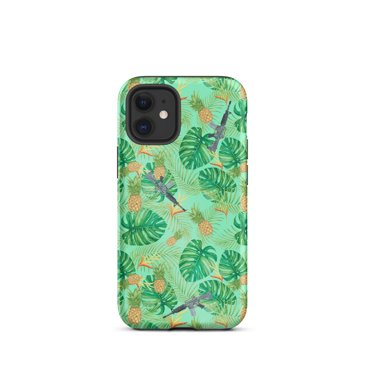 Pineapples and Carbines Hawaiian Tough iPhone case