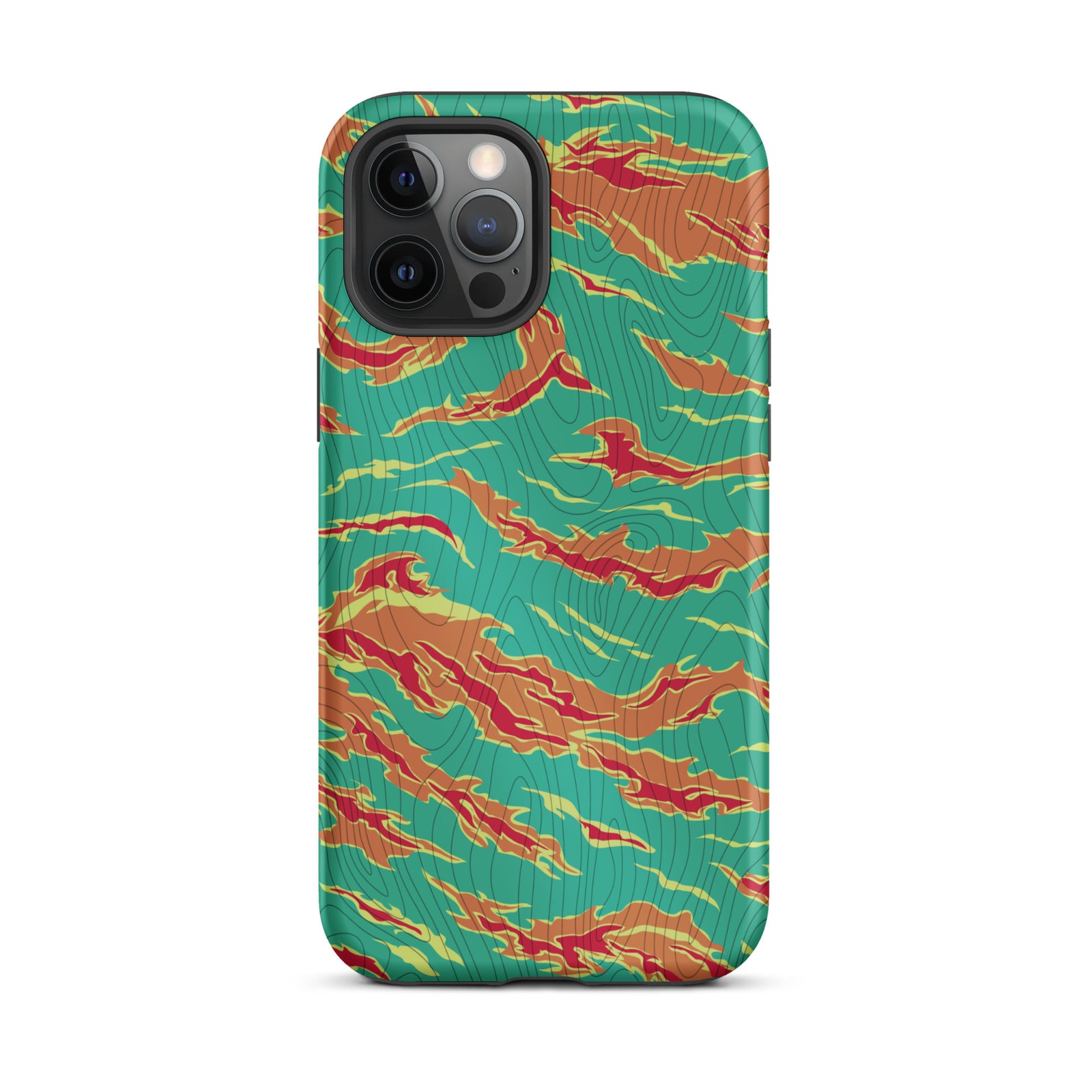 Tiger Stripe Electric Boogaloo Camo Tough iPhone case