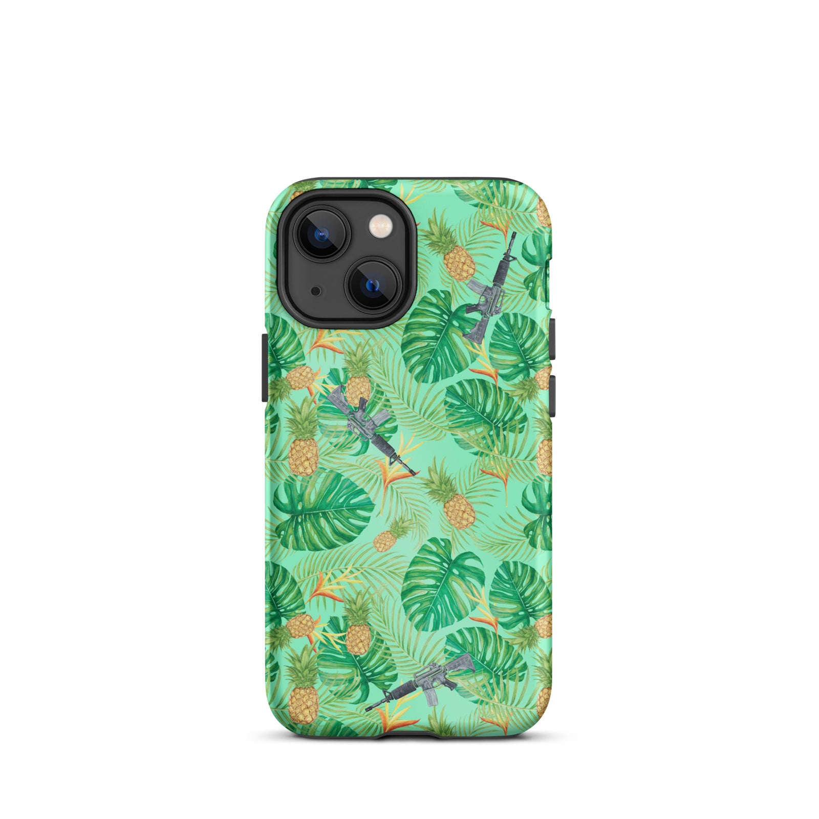 Pineapples and Carbines Hawaiian Tough iPhone case