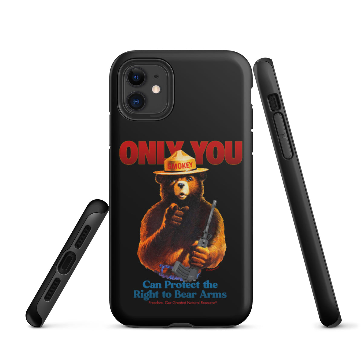 Only You Can Protect the Right to Bear Arms Tough iPhone case