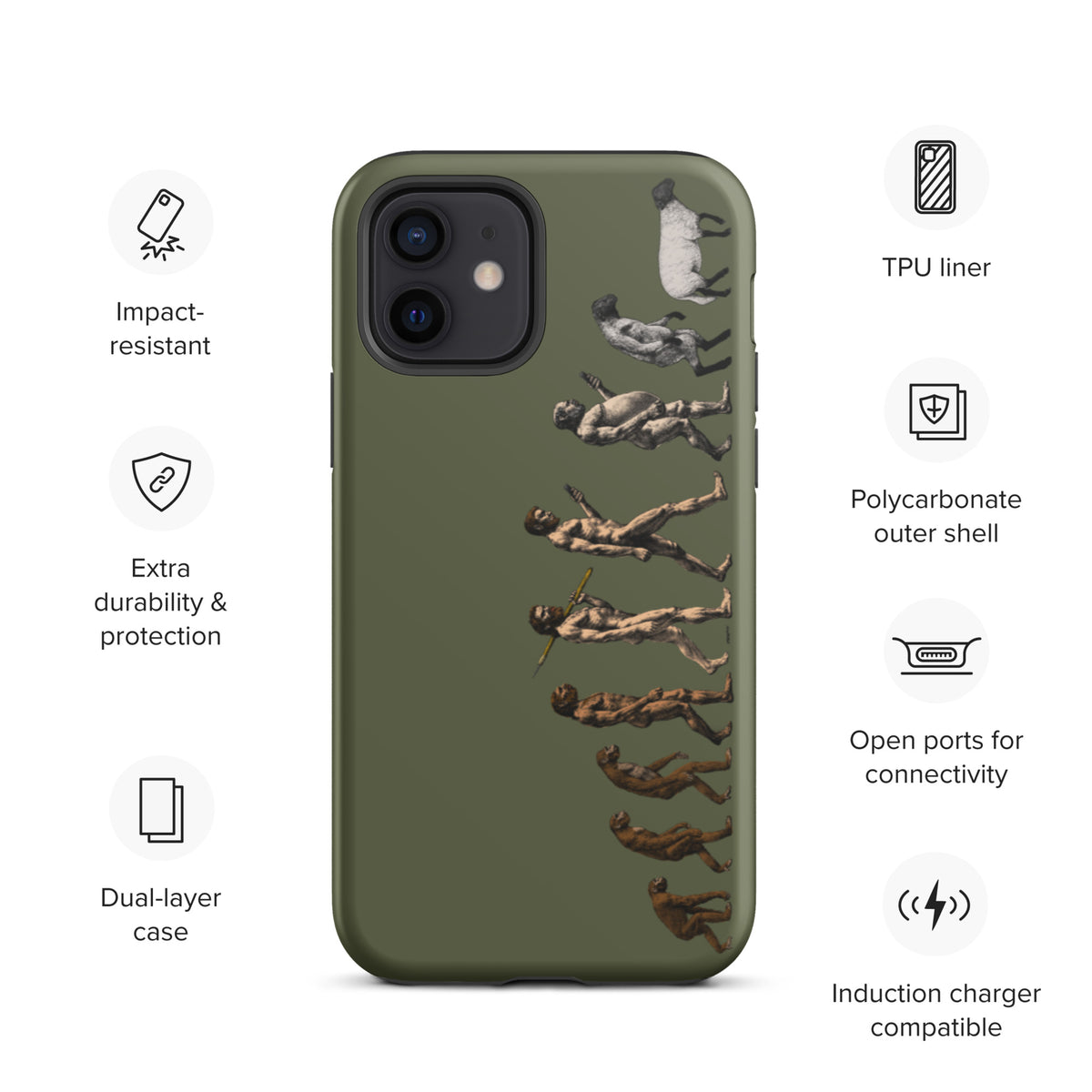 March of Devolution Sheeple Tough iPhone Case