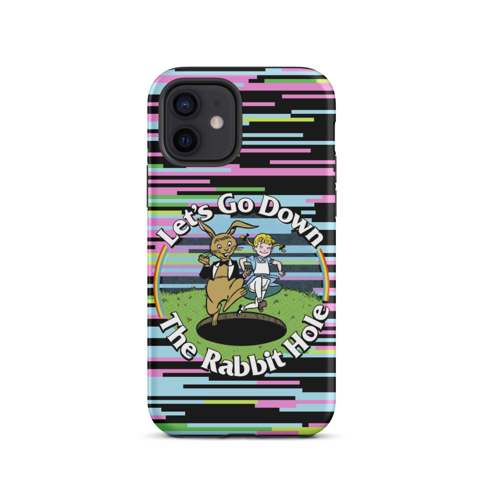 Let's Go Down the Rabbit Hole Tough iPhone case