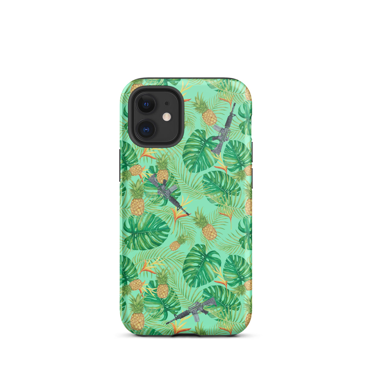 Pineapples and Carbines Hawaiian Tough iPhone case