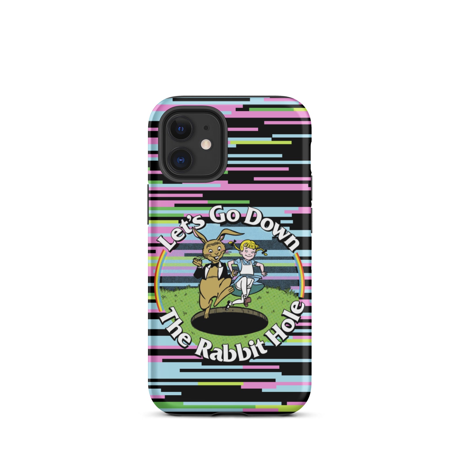 Let's Go Down the Rabbit Hole Tough iPhone case