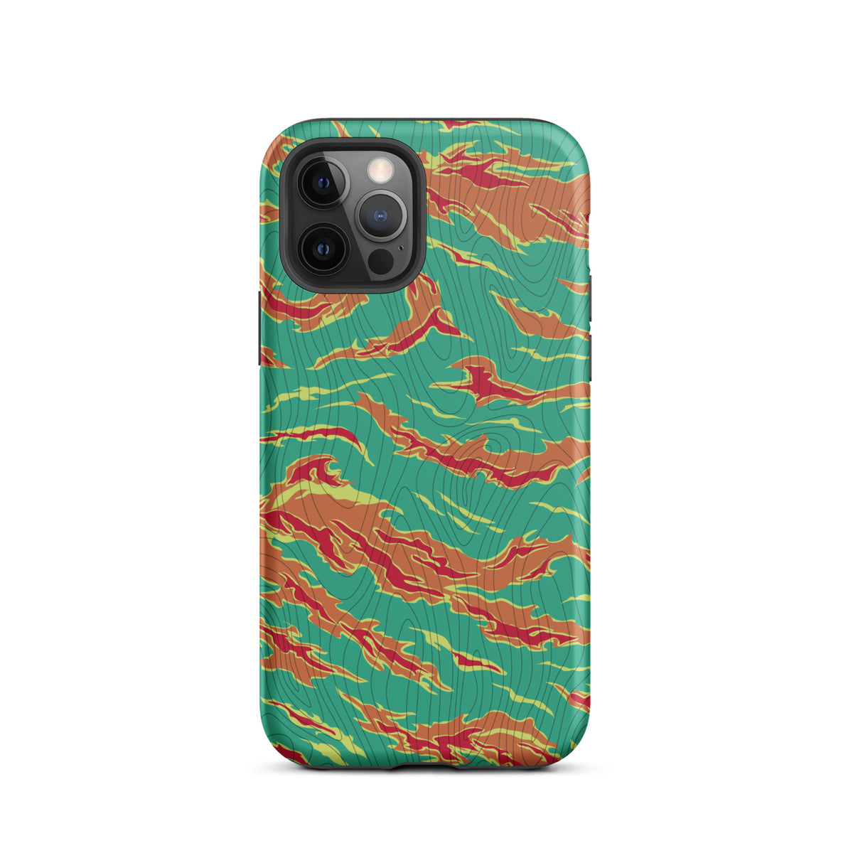Tiger Stripe Electric Boogaloo Camo Tough iPhone case