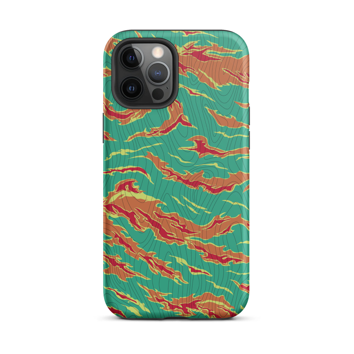 Tiger Stripe Electric Boogaloo Camo Tough iPhone case