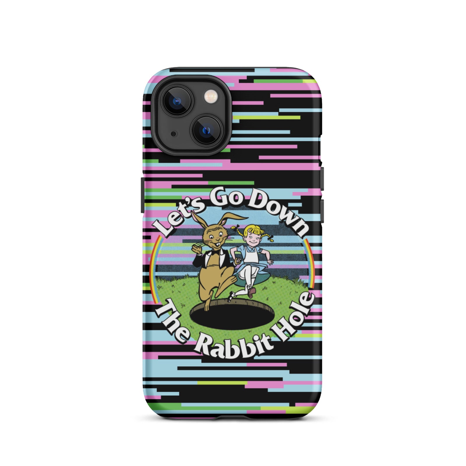 Let's Go Down the Rabbit Hole Tough iPhone case