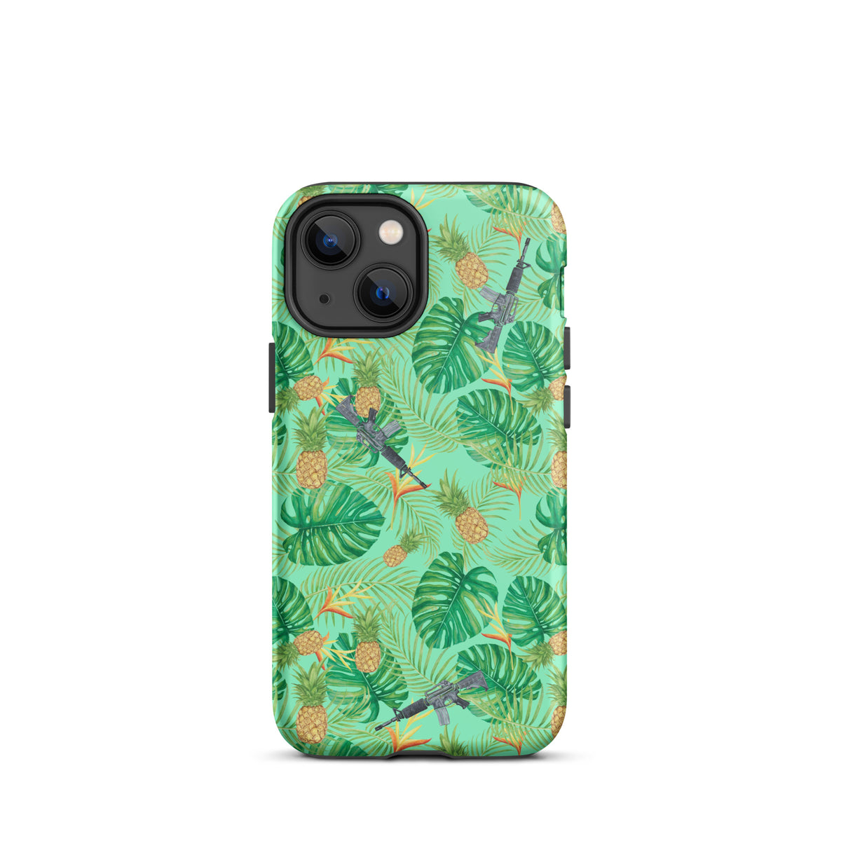 Pineapples and Carbines Hawaiian Tough iPhone case