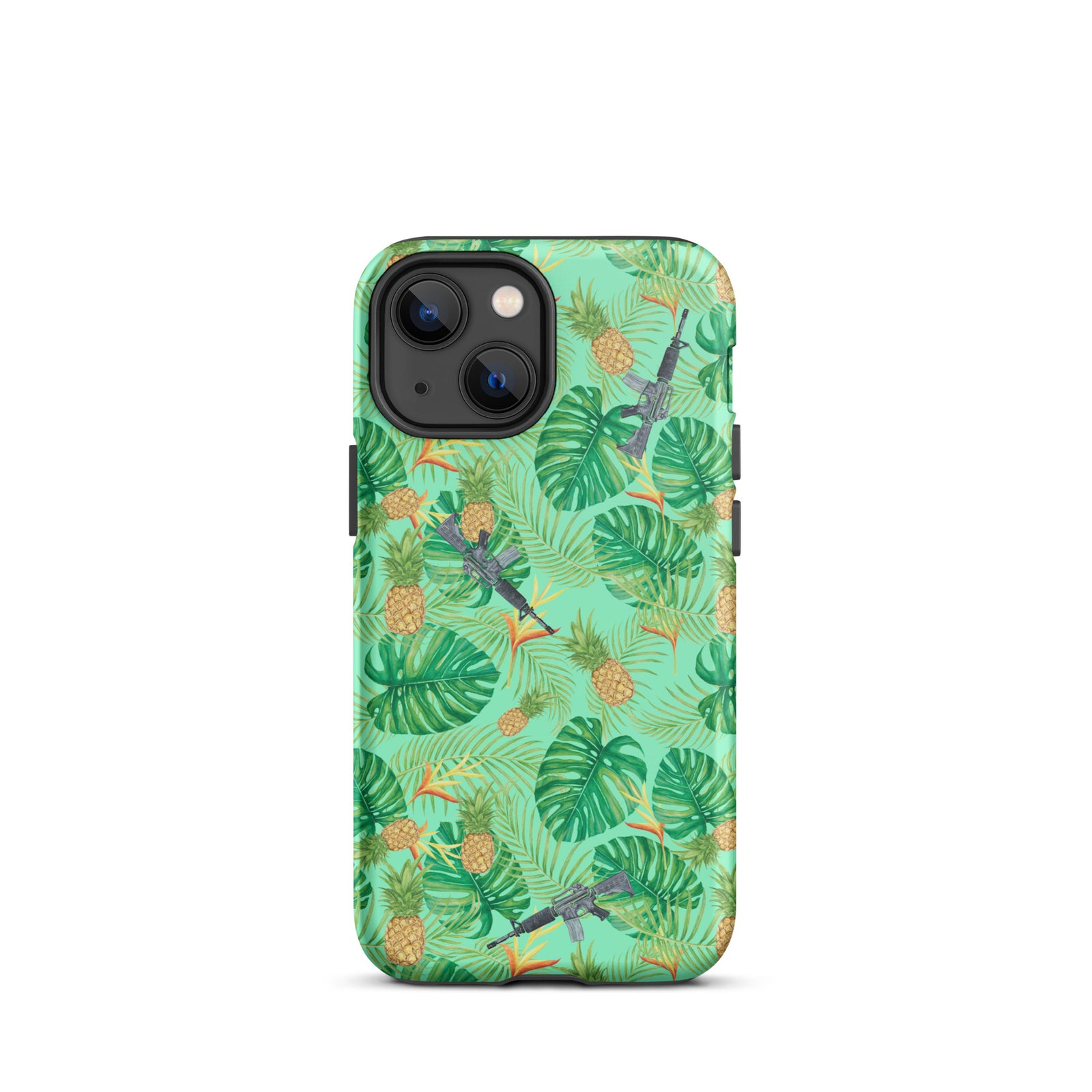 Pineapples and Carbines Hawaiian Tough iPhone case