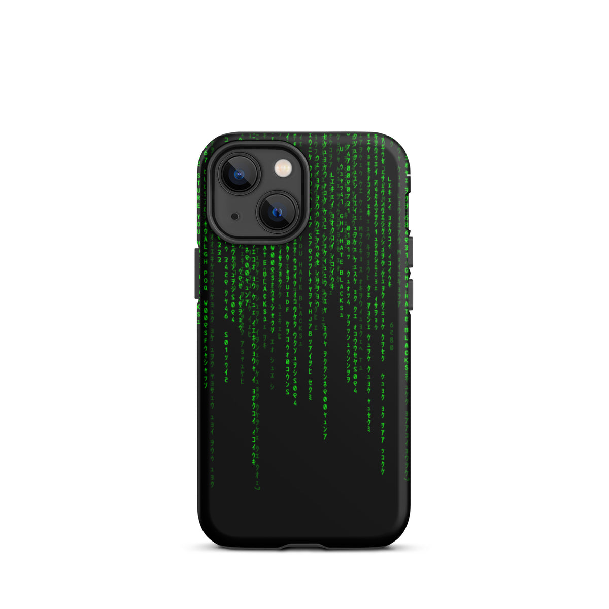 Digital Rain Matrix Tough iPhone case