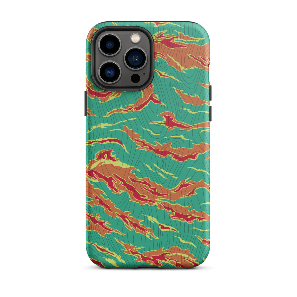 Tiger Stripe Electric Boogaloo Camo Tough iPhone case