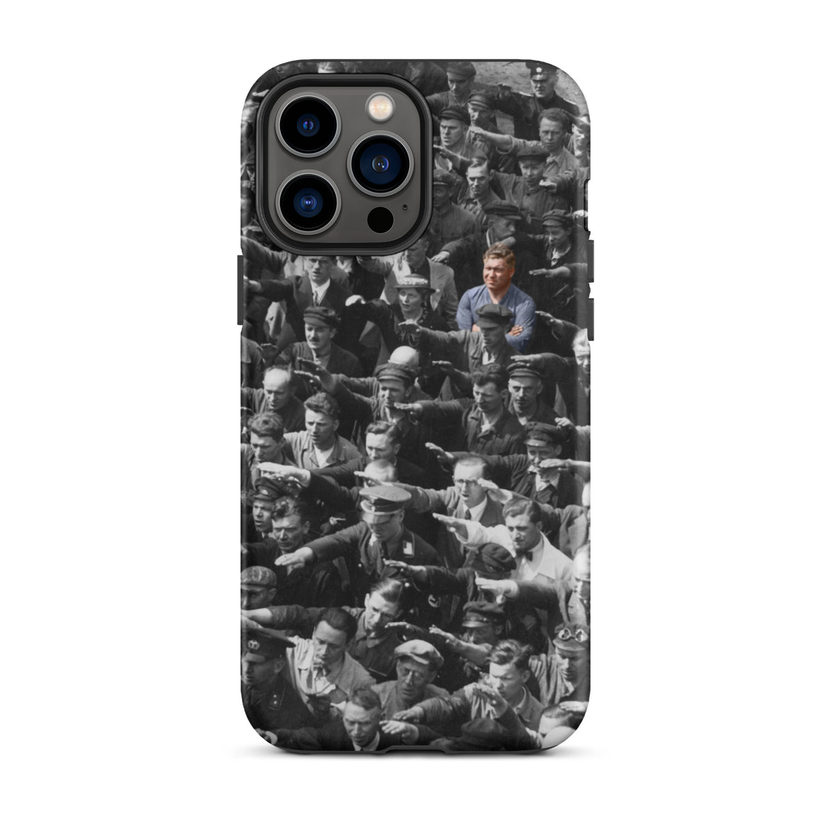 August Landmesser Courage Tough iPhone case