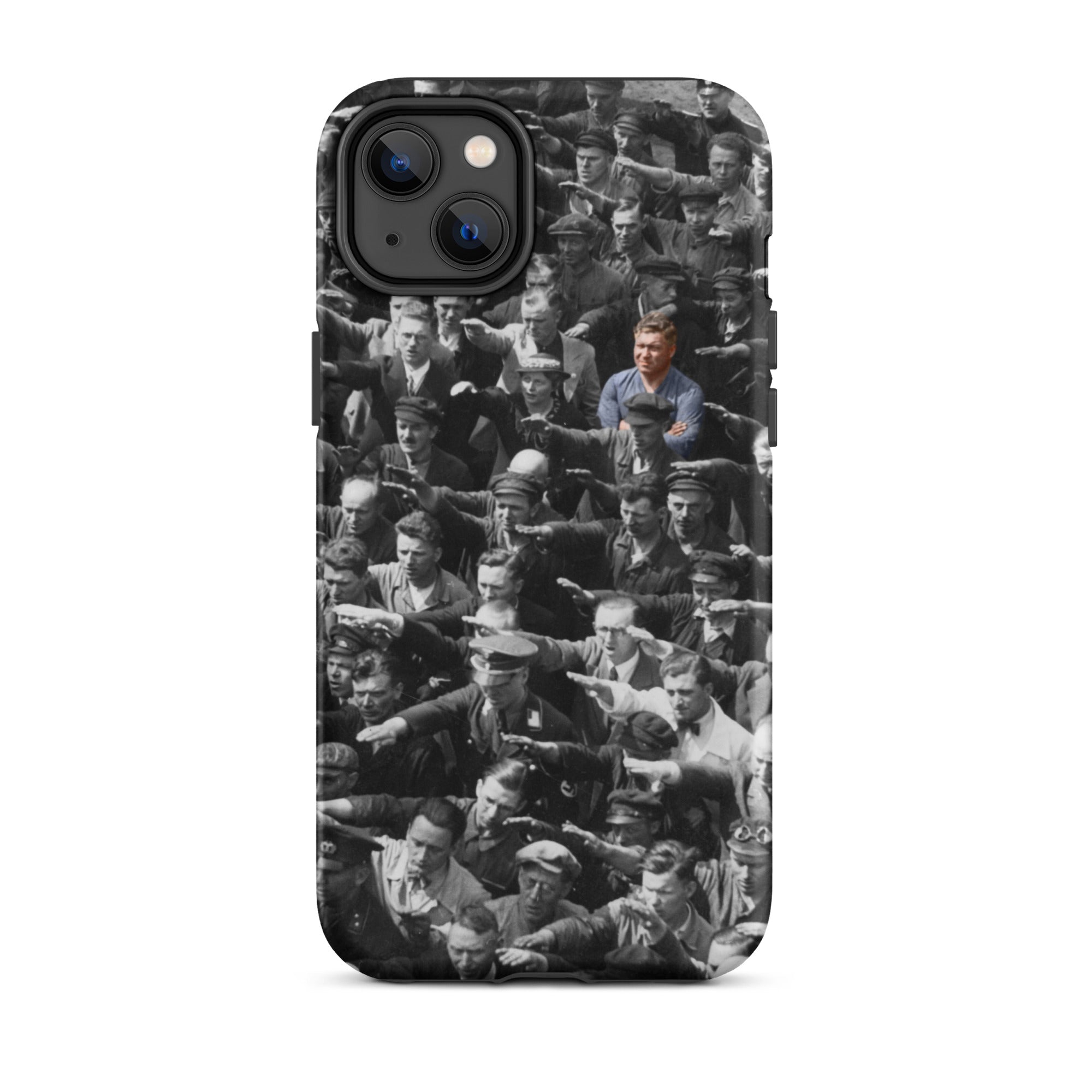 August Landmesser Courage Tough iPhone case
