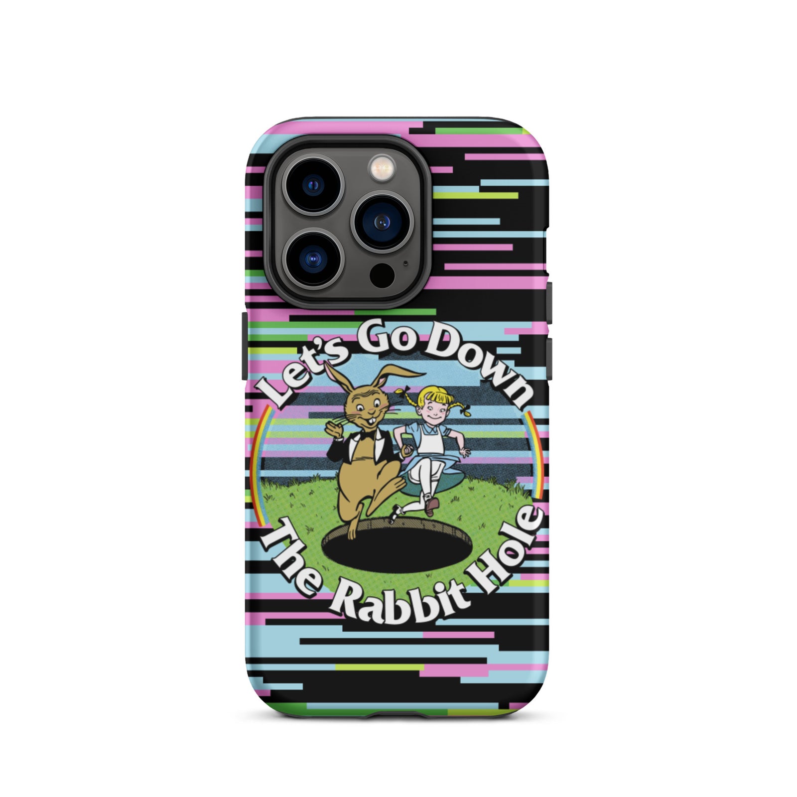 Let's Go Down the Rabbit Hole Tough iPhone case