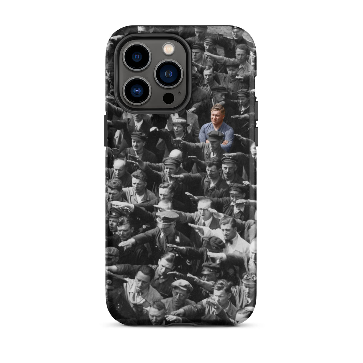 August Landmesser Courage Tough iPhone case