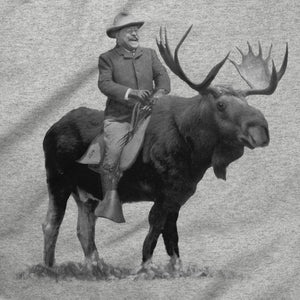 Teddy Roosevelt Riding A Bull Moose Tshirts