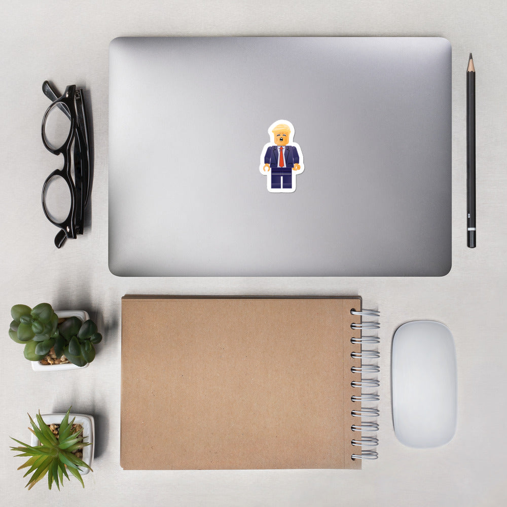 President Business Trump Minifig Sticker