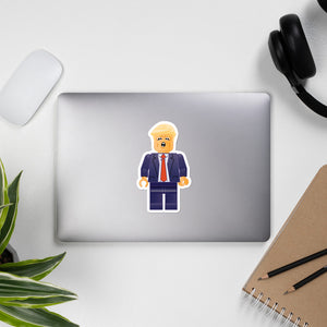 President Business Trump Minifig Sticker