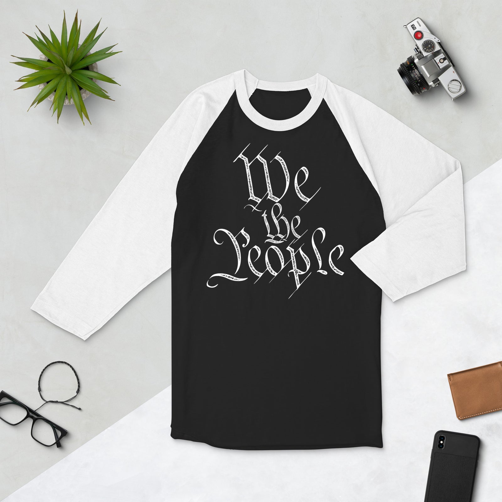We The People 3/4 Sleeve Softball Raglan