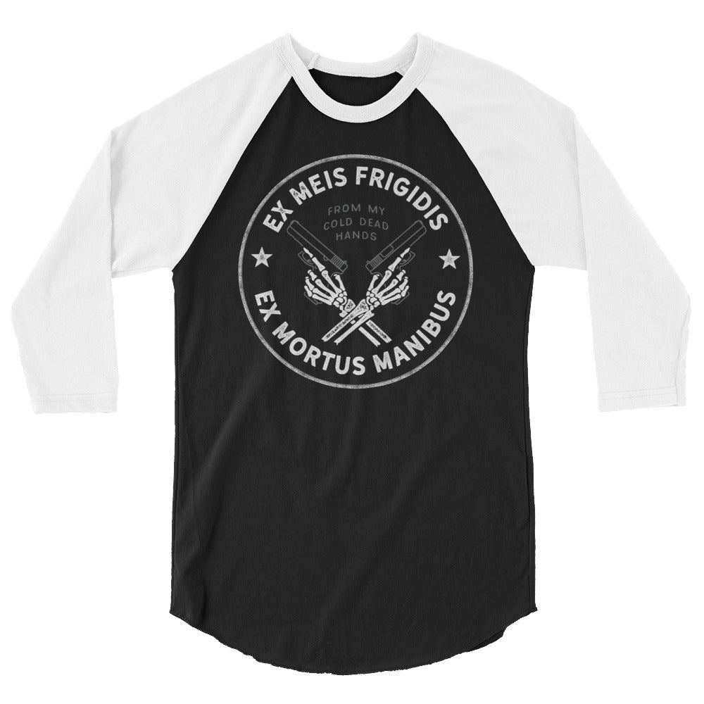 From My Cold Dead Hands Latin Motto 3/4 Sleeve Raglan