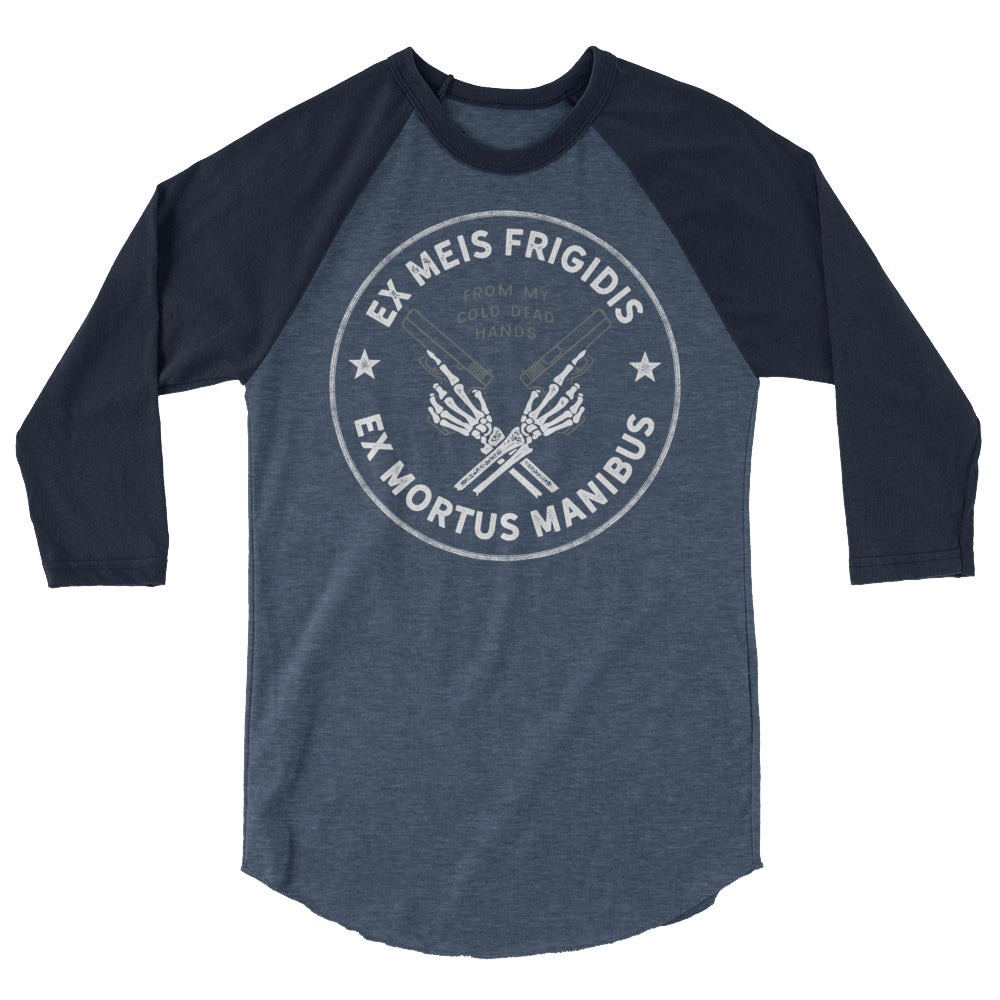 From My Cold Dead Hands Latin Motto 3/4 Sleeve Raglan