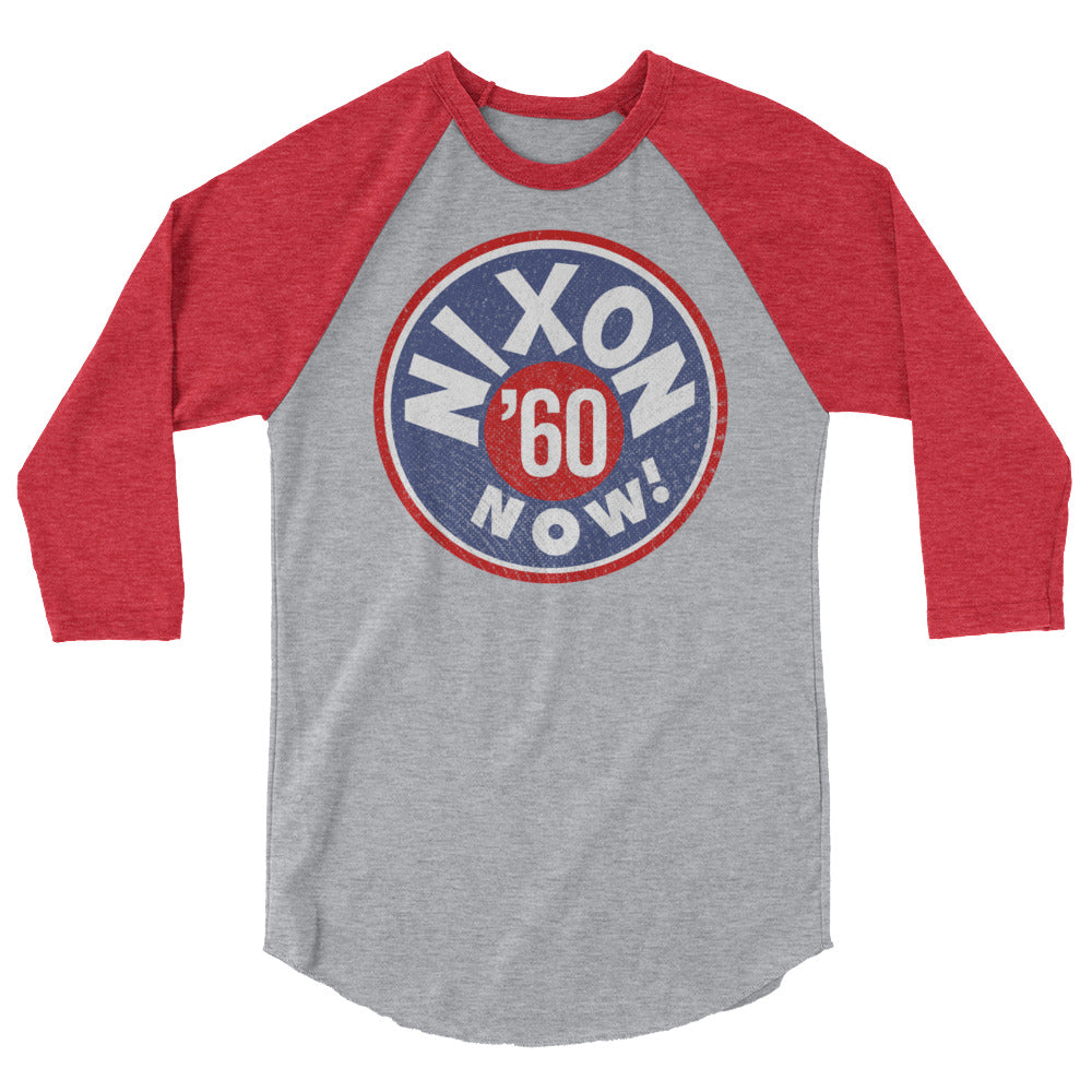 Nixon Now 1960 Retro Campaign Raglan