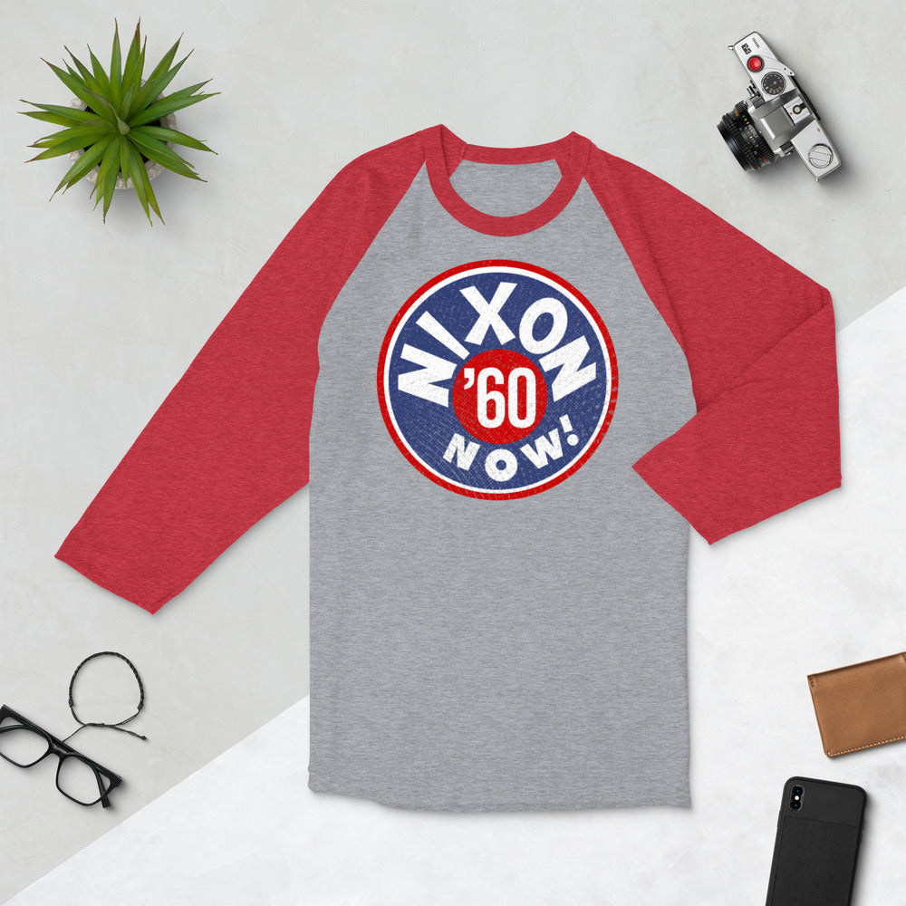 Nixon Now 1960 Retro Campaign Raglan