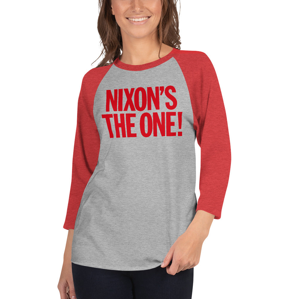 Nixon&#39;s the One 1968 Campaign 3/4 Sleeve Raglan