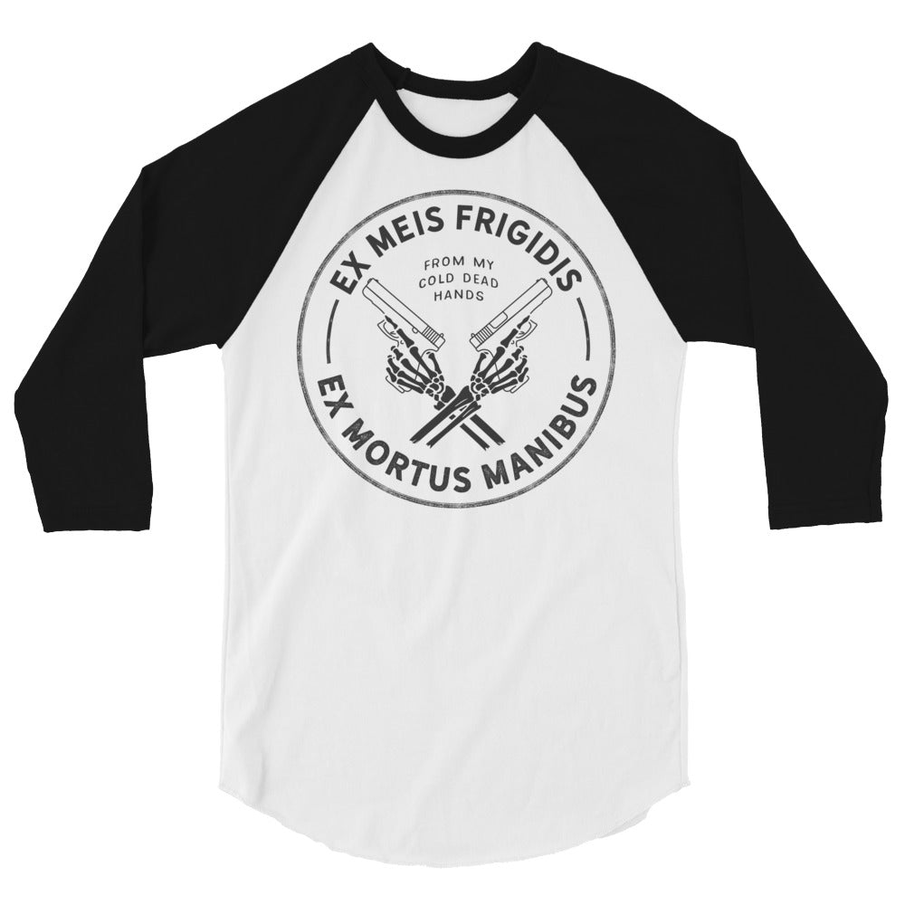 From My Cold Dead Hands Latin Motto 3/4 Sleeve Raglan
