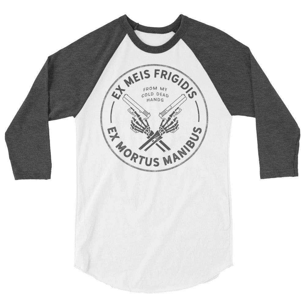 From My Cold Dead Hands Latin Motto 3/4 Sleeve Raglan