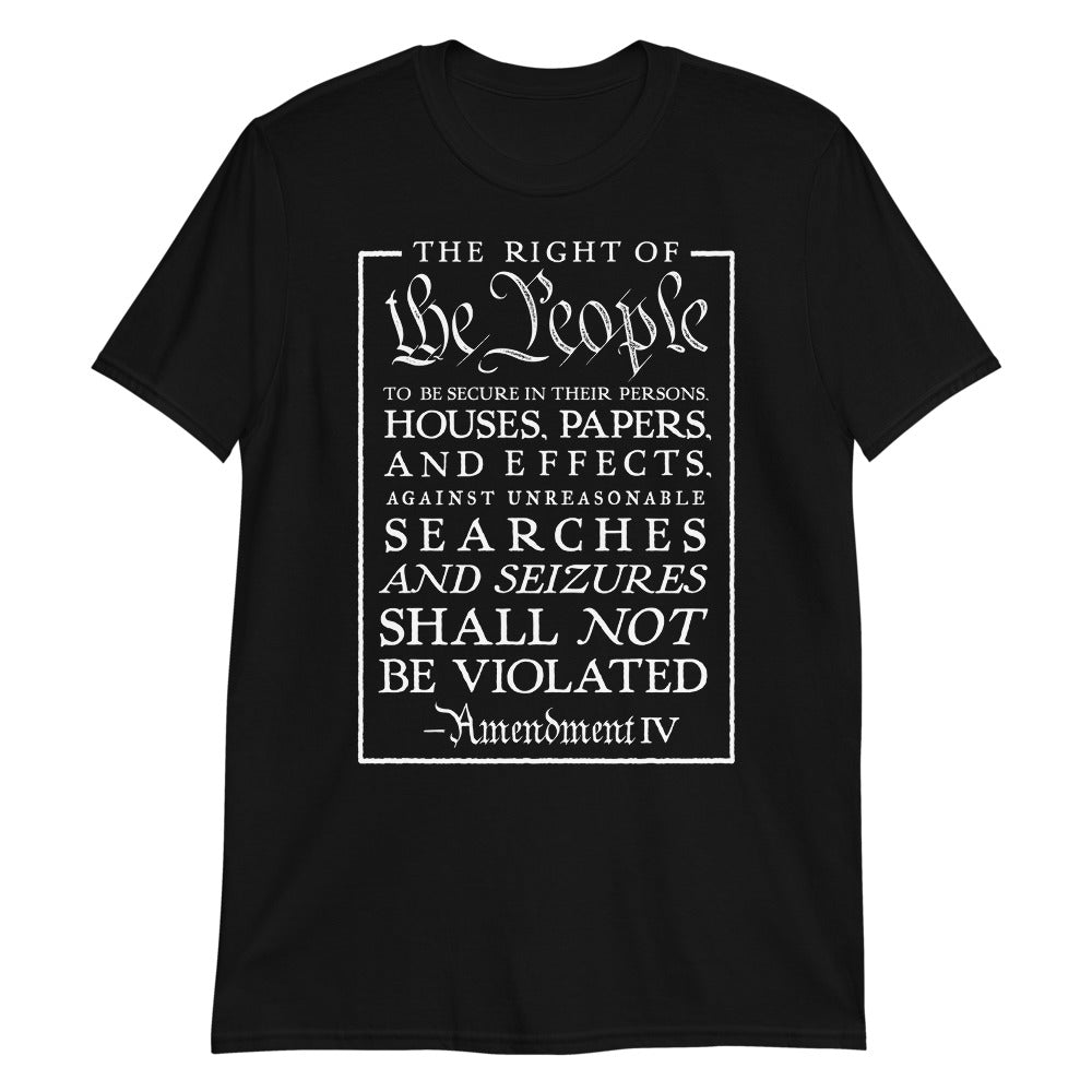 4th Amendment Two-Sided Civil Rights Travel Shirt
