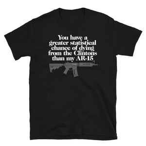 You Have A Greater Statistical Chance of Dying from the Clintons than my AR-15 T-shirt