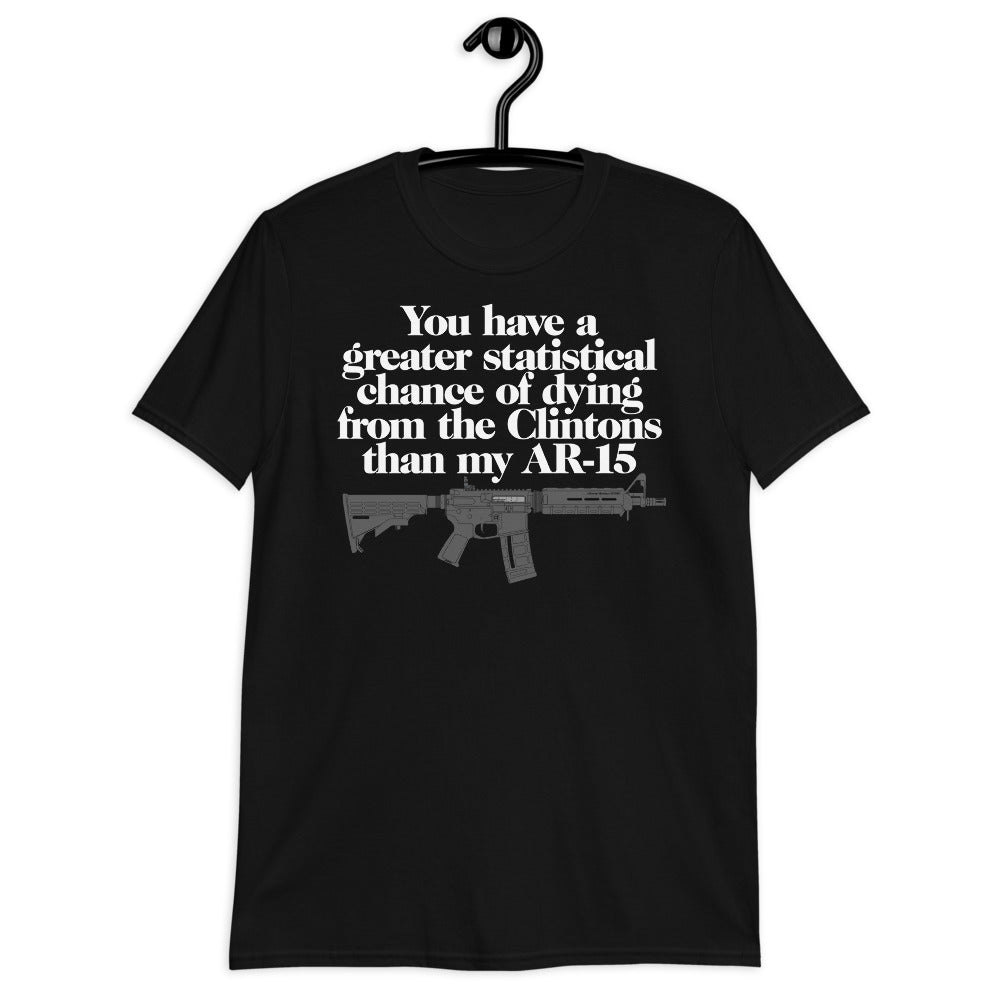 You Have A Greater Statistical Chance of Dying from the Clintons than my AR-15 T-shirt