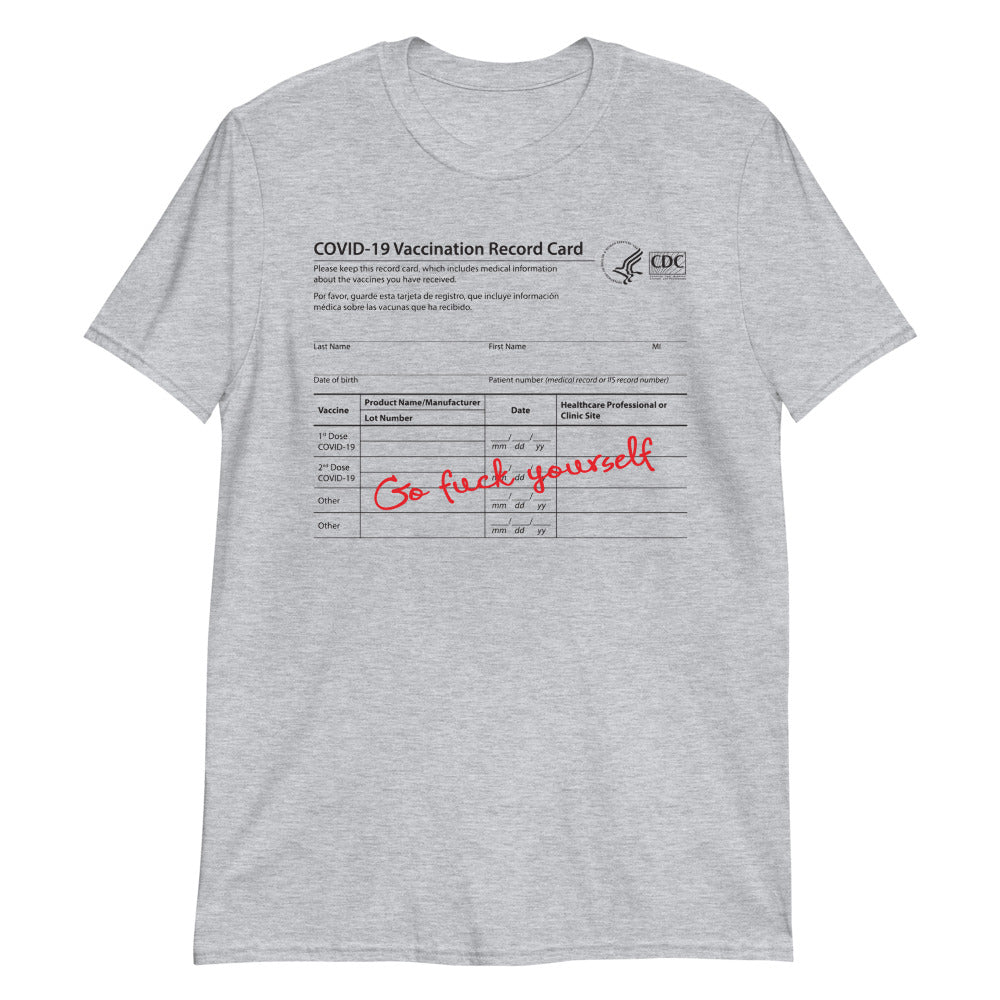Vaxx Card GFYS Short-Sleeve Unisex T-Shirt