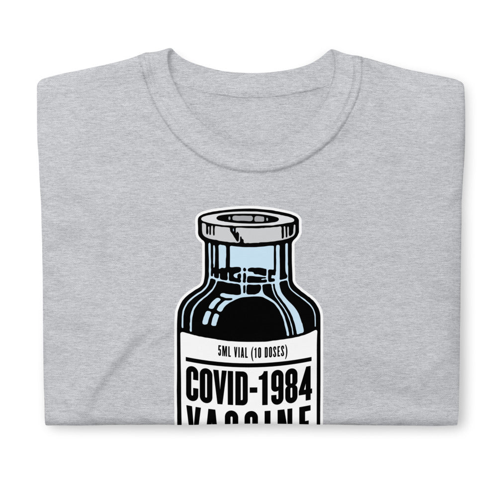 COVID 1984 Vile Vial Short-Sleeve Unisex T-Shirt