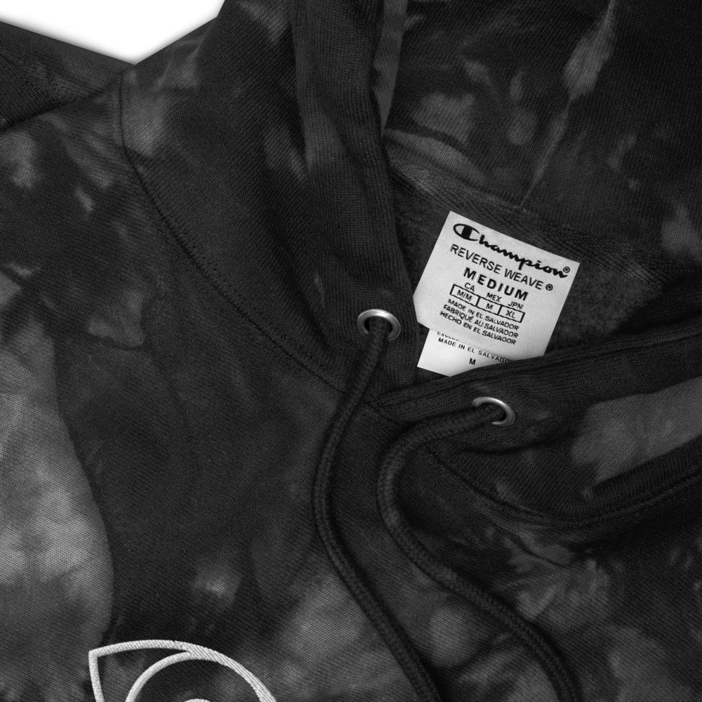 Make Orwell Fiction Again Unisex Embroidered Champion tie-dye hoodie