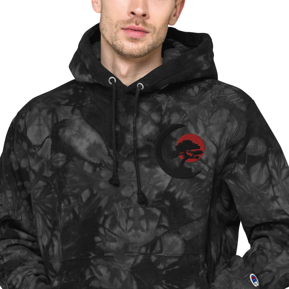 Bonsai Tree Unisex Champion tie-dye hoodie