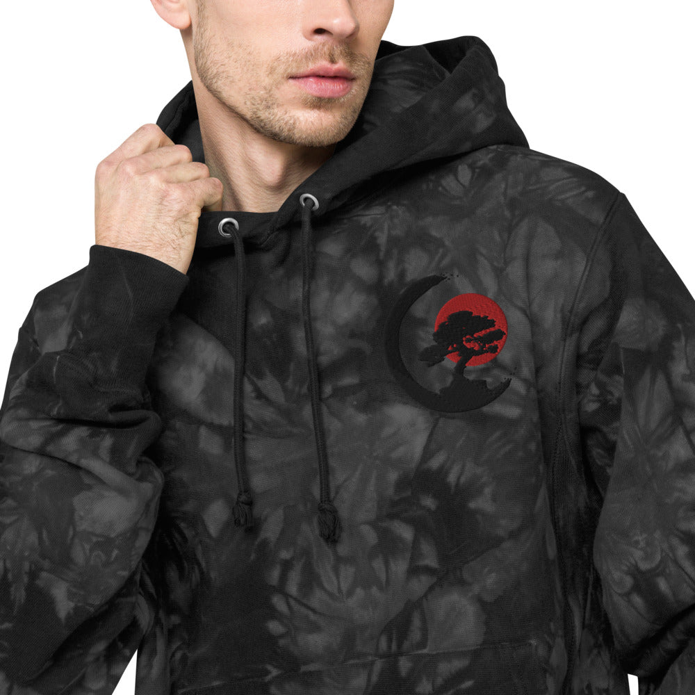 Bonsai Tree Unisex Champion tie-dye hoodie