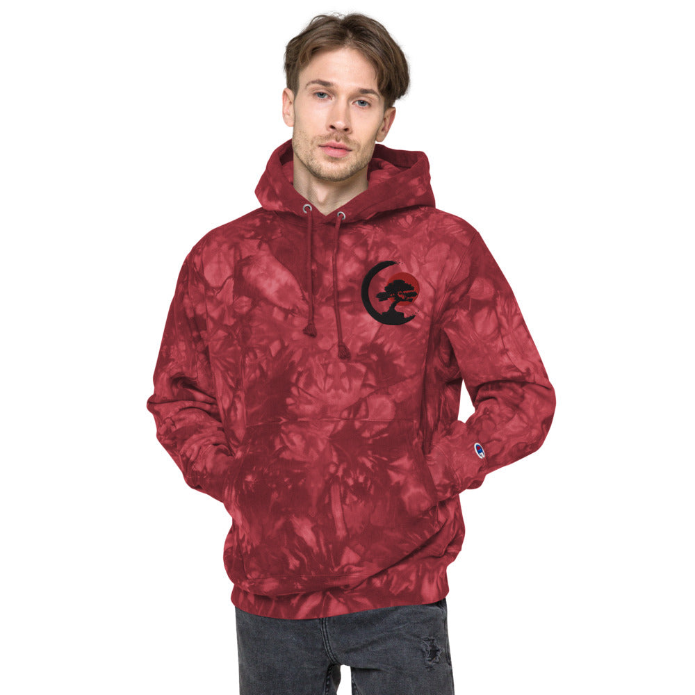 Bonsai Tree Unisex Champion tie-dye hoodie