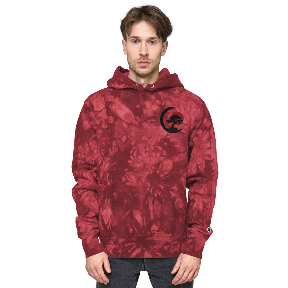 Bonsai Tree Unisex Champion tie-dye hoodie